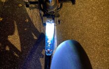 De omgekeerde fietslamp