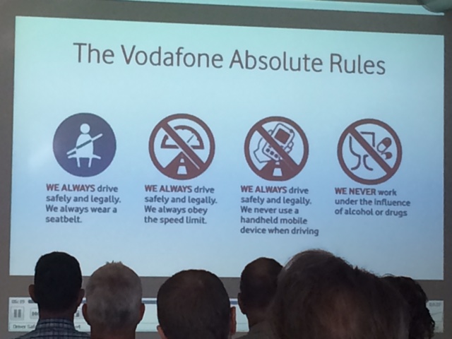 Health and Safety event Vodafone